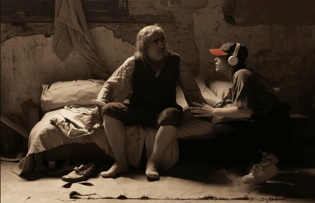Elio e Margherita Vicario sul set di "Gloria!"